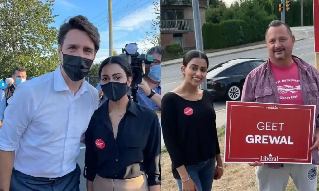 Geet Grewal with Prime Minister Justin Trudeau