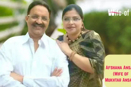 Afshana Ansari (Wife of Mukhtar Ansari)